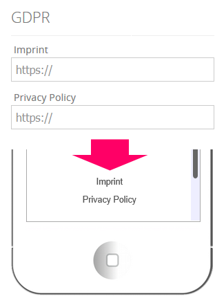 Imprint and Privacy policy for Landing Page (GDPR)