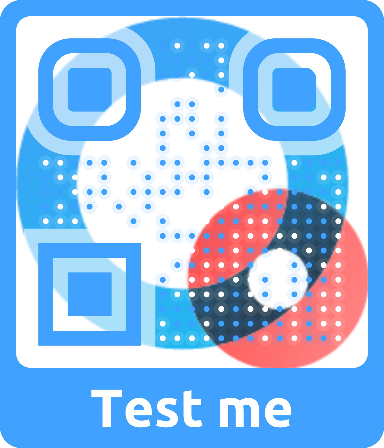 QR Code mit Logo als Hintergrund 
