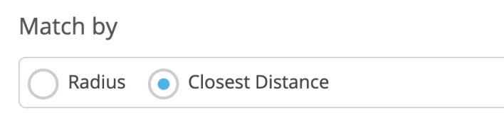 Geo-Fencing redirection type select