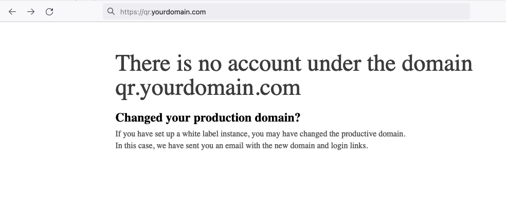 Depois de ver a tela acima, você pode definir seu domínio personalizado na seção Branding 