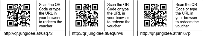 Layout del codice QR in un'etichetta con attributi misti