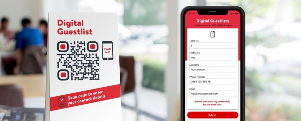 codice qr lista ospiti digitale