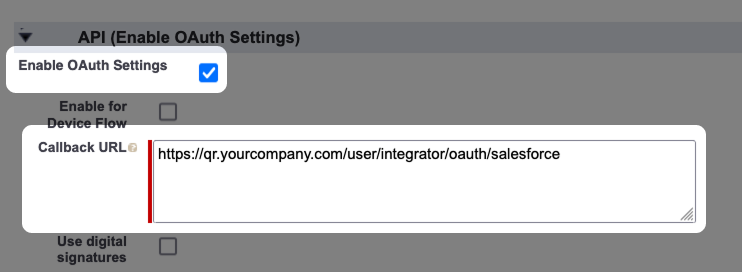 Captura de pantalla: Nombre de la aplicación conectada y correo electrónico de contacto resaltados