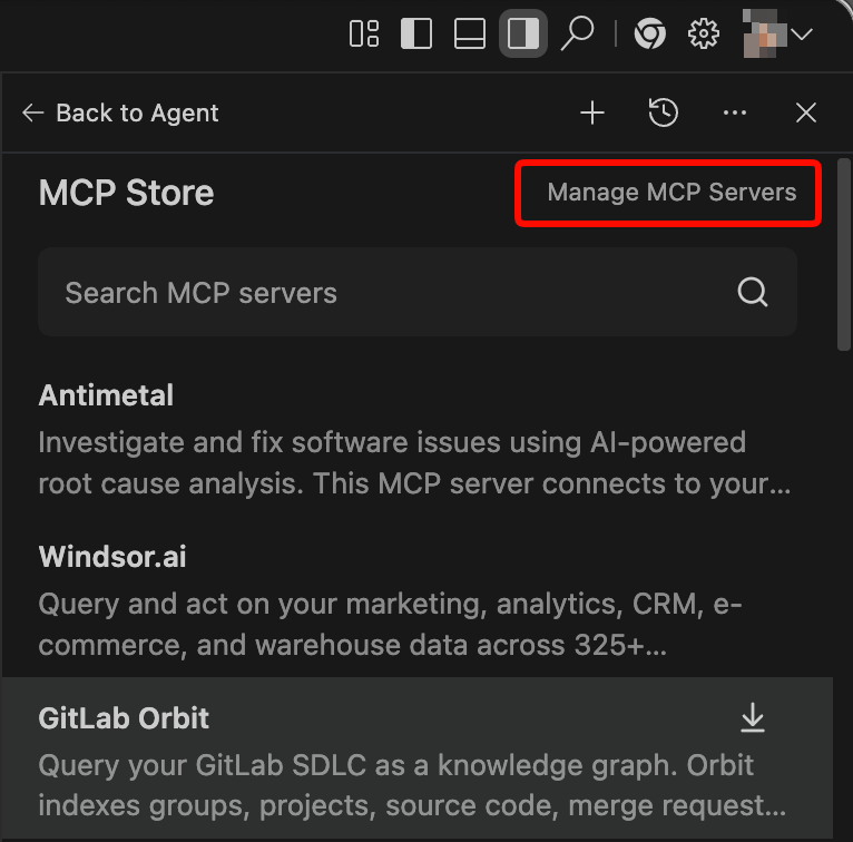 MCP Servers management 