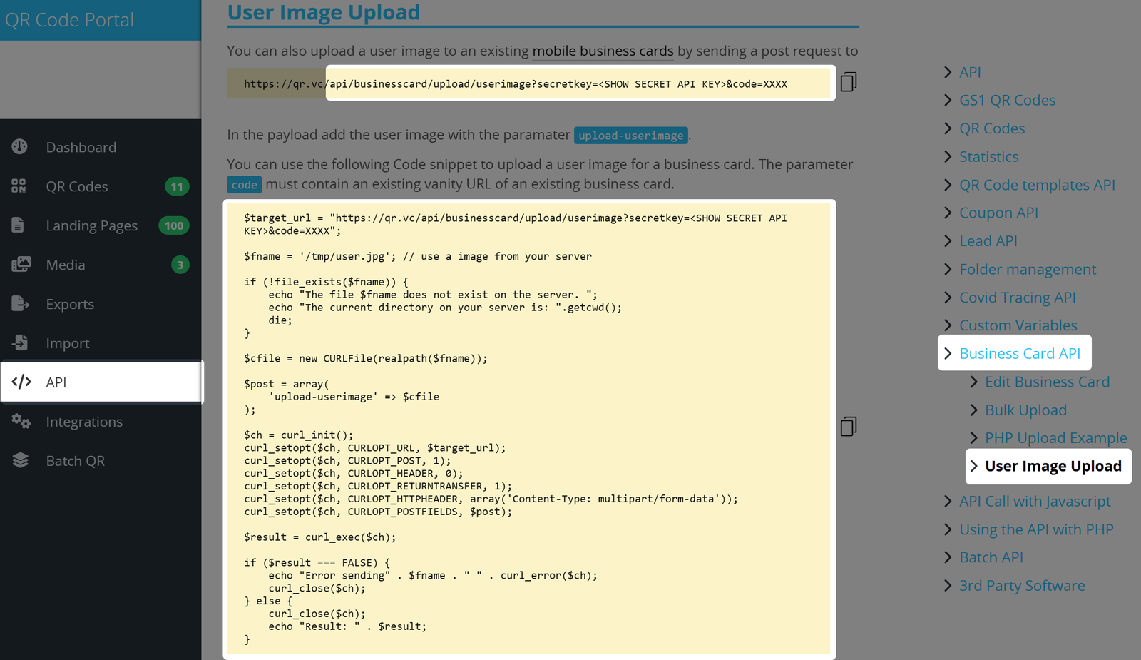 Documentação da API