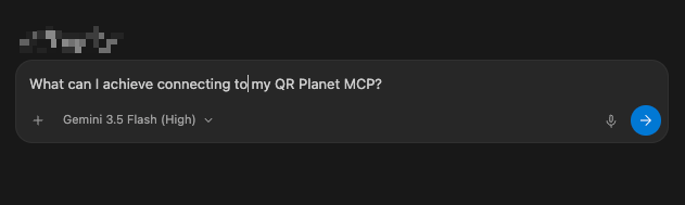 Your first prompt to your MCP 