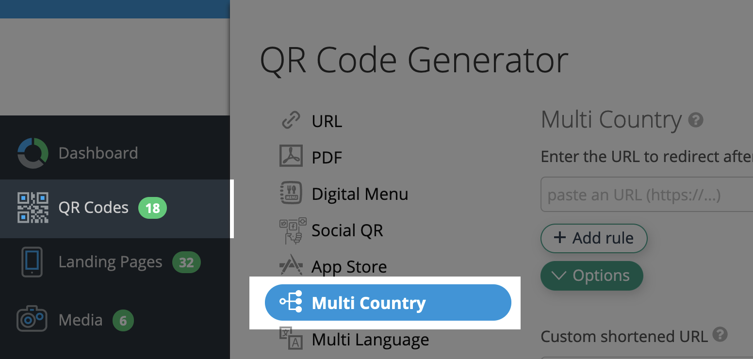 Codice QR multinazionale