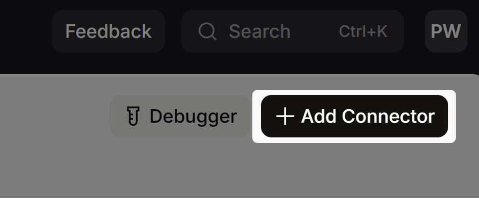 Image of button Add connector 