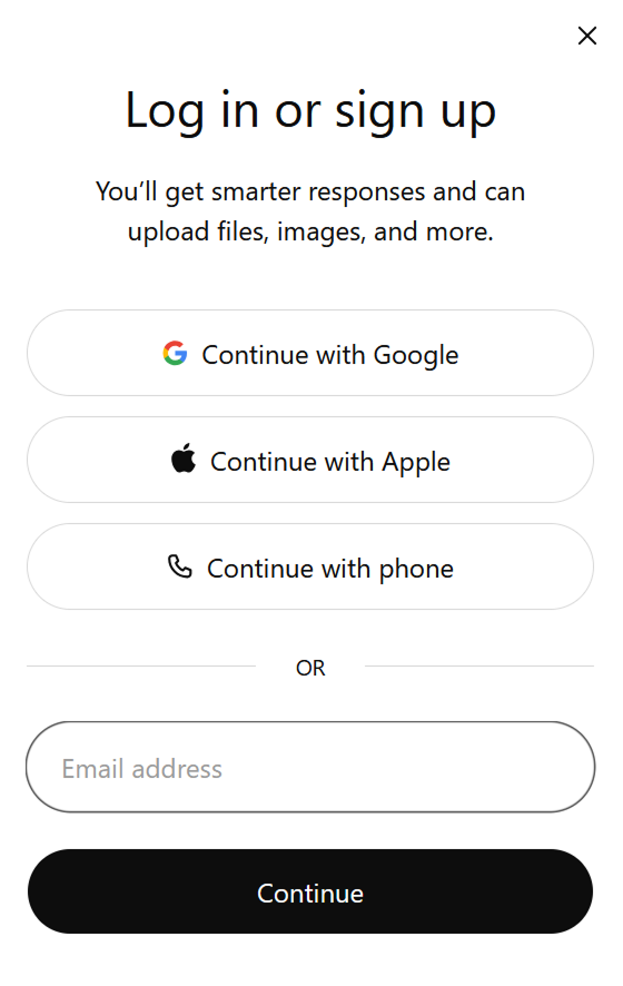 Image of ChatGPT Login 