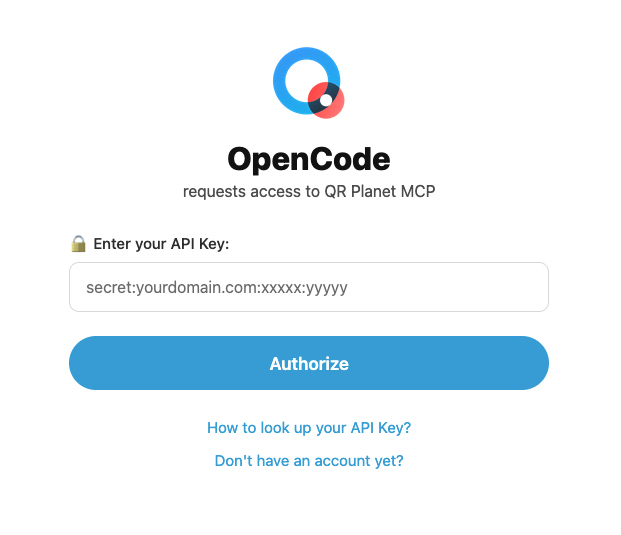 Enter the Secret API Key you copied before and click on Authorize