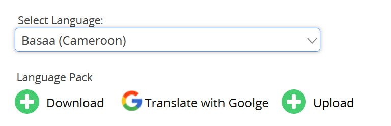 Language Pack translation with Google