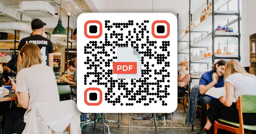 menu pdf qr code