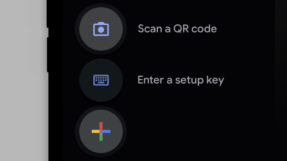 Aggiungi un servizio all'app Google Authenticator