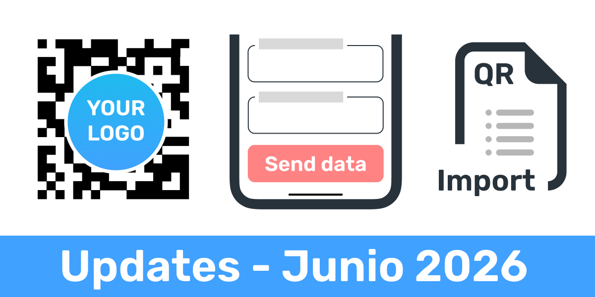 Códigos QR con logotipos, formularios de contacto y creación masiva