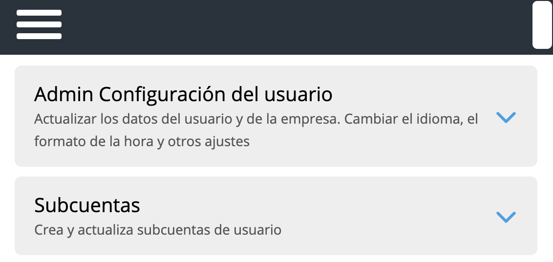 Cuenta de administrador - Crear usuario 