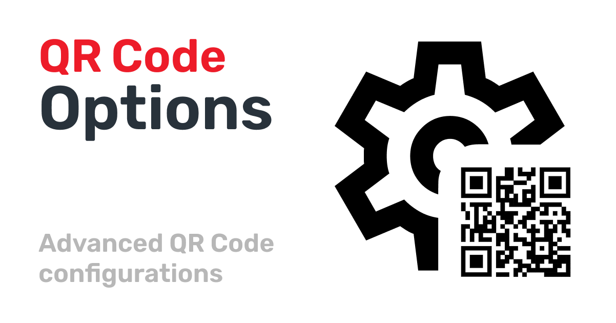 Quais opções geralmente posso definir para códigos QR em minha conta?