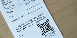 QR Code on a bill
