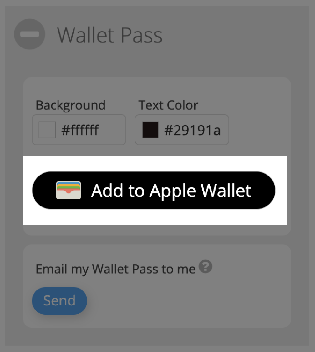 Botón Añadir a Apple Wallet