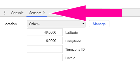 Custom coordinates