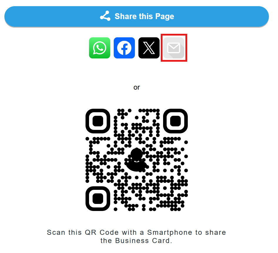 Sharing a Digital Business Card 