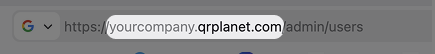 copy the domain in the address bar of your browser