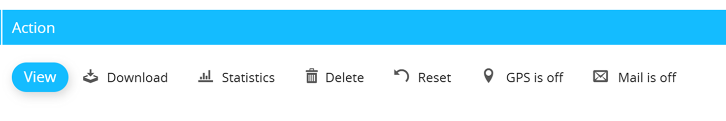 Schermata delle azioni di massa nella pagina Importazione 