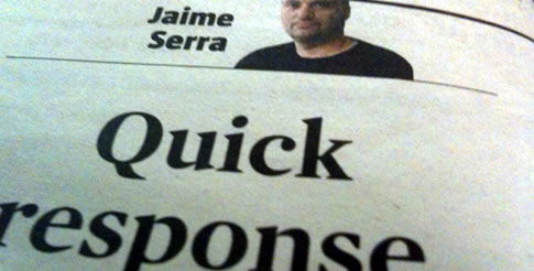 Quick Response - Jaime Serra - 4 July 2011