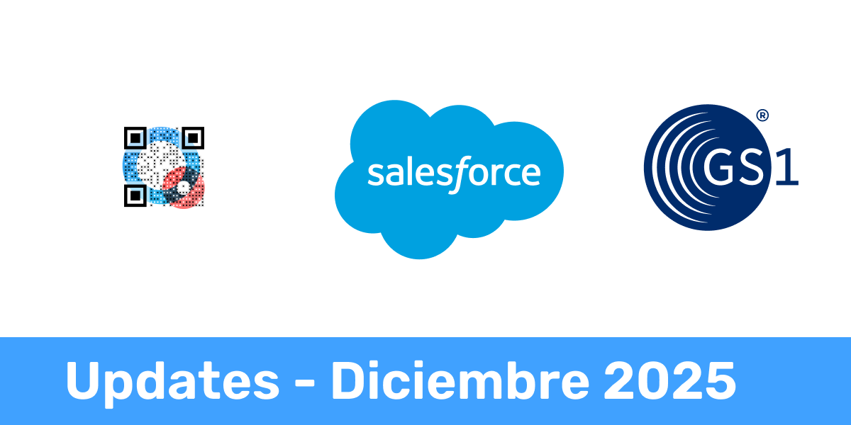 Actualizaciones Dic 2025 - Códigos QR multilingües, Salesforce, GS1