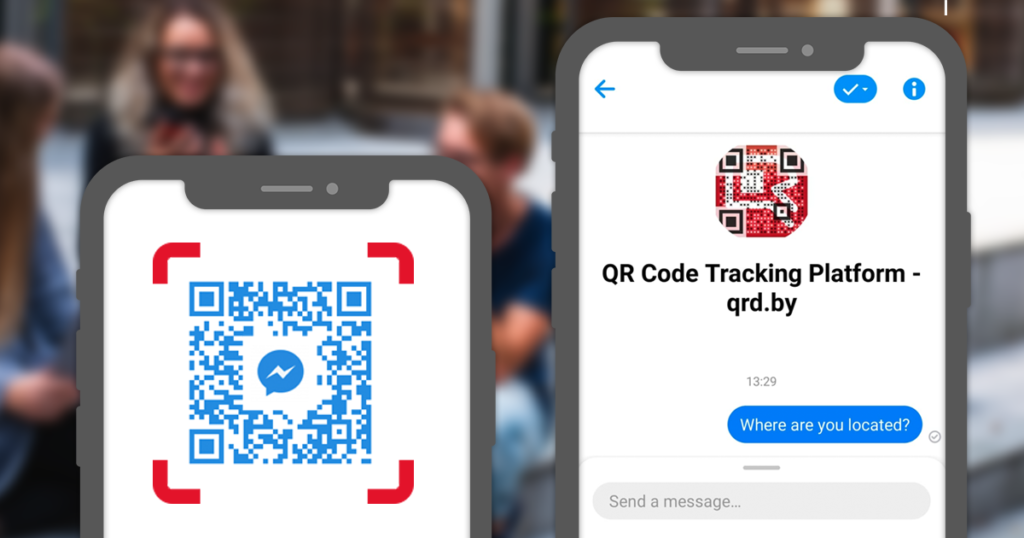 qr code messenger live chat
