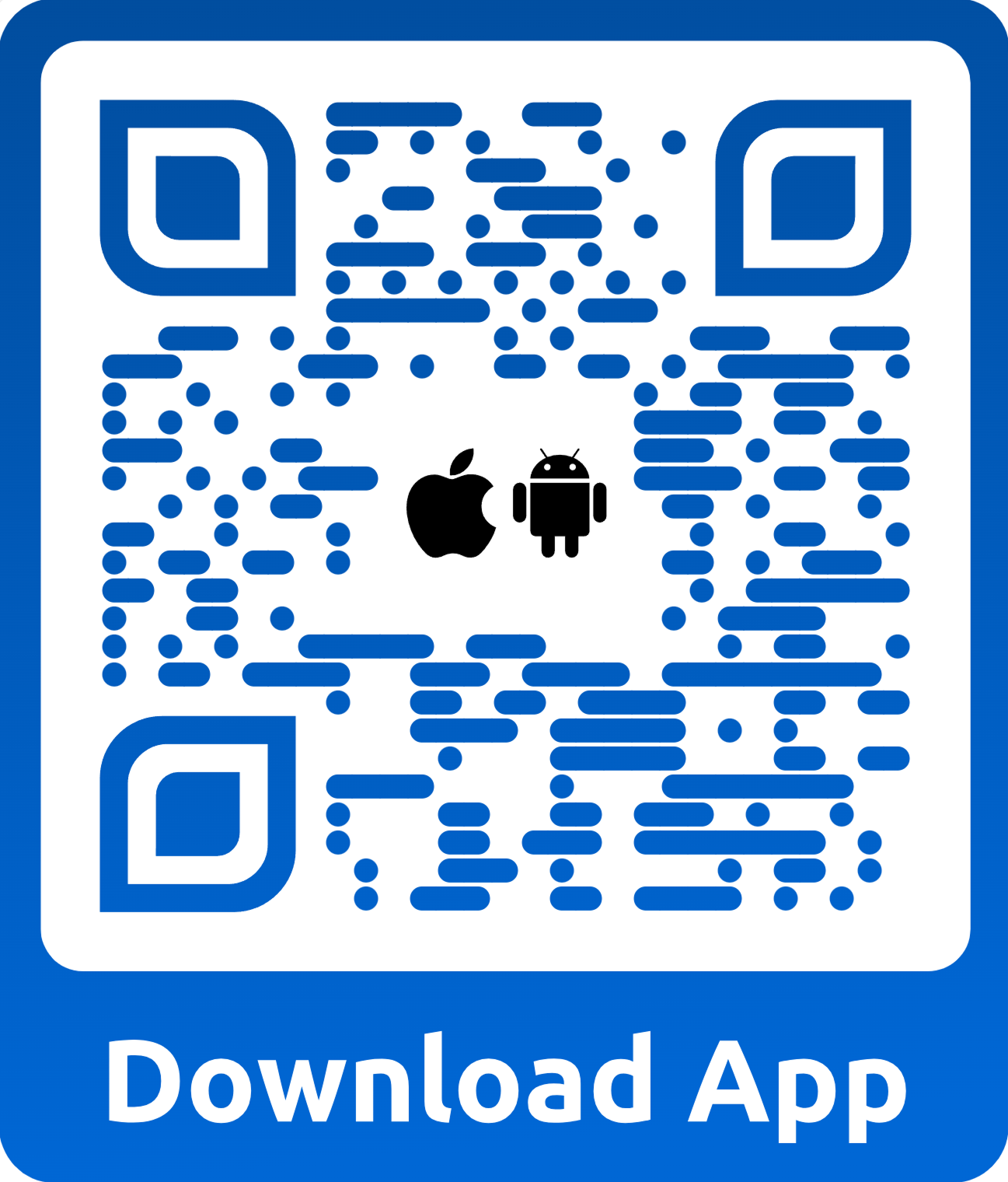 Exemplo de um código QR da App Store 