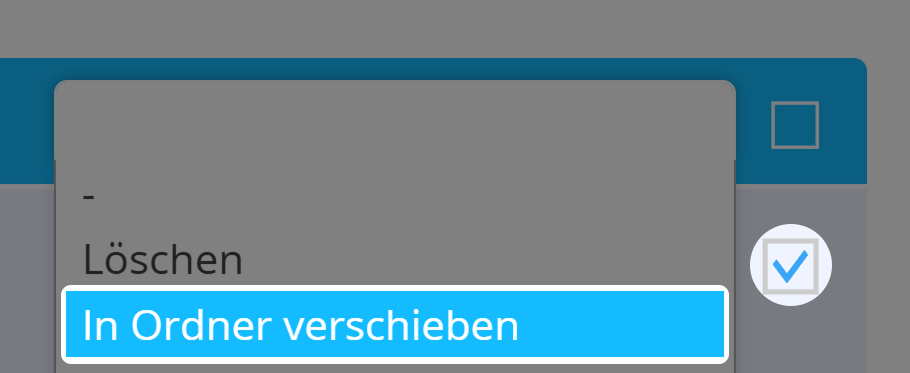 Screenshot des Dropdowns "QR Code Actions" in der QR Code Übersicht 
