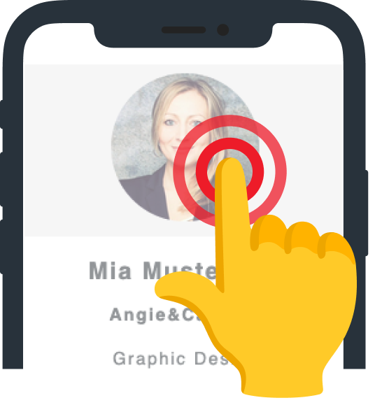 Doppeltippen Sie auf das Profilbild und fügen Sie Ihre Visitenkarte zu Google Wallet hinzu