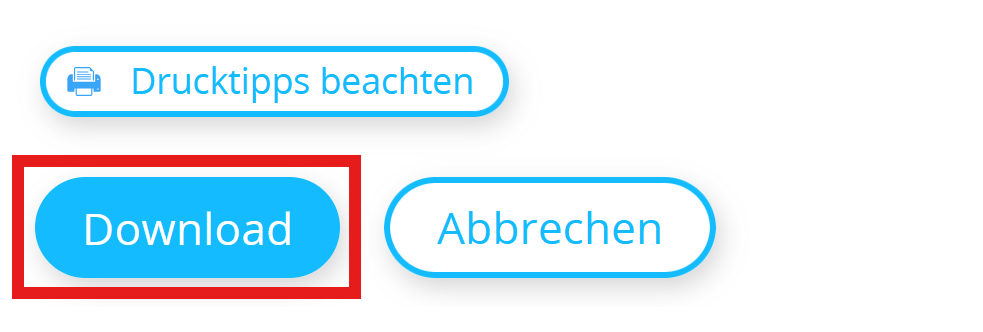 Screenshot Schaltfläche "Download" auf der Seite "QR Codes herunterladen" 