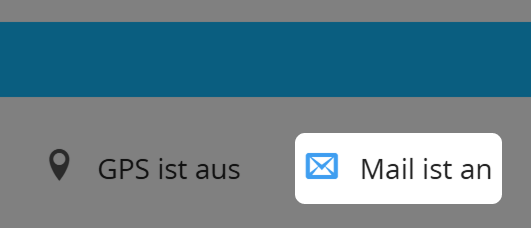 Screenshot der aktivierten E-Mail-Benachrichtigungsschaltfläche 
