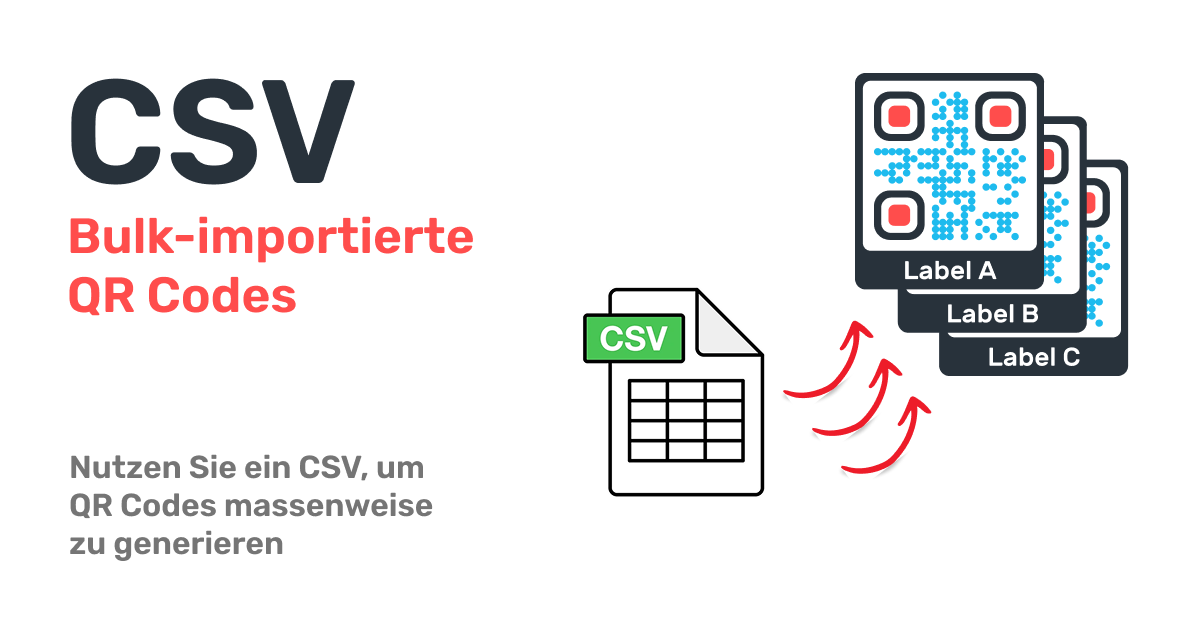 Wie bulk-uploade ich QR Codes mit Hilfe einer CSV-Datei in mein Konto ?