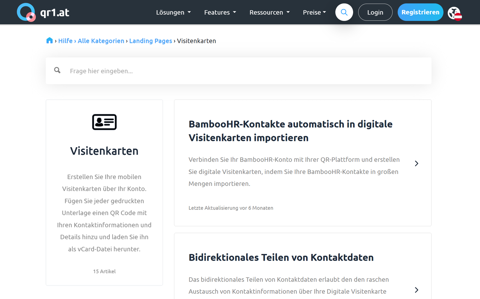QR1.at Wissensdatenbank