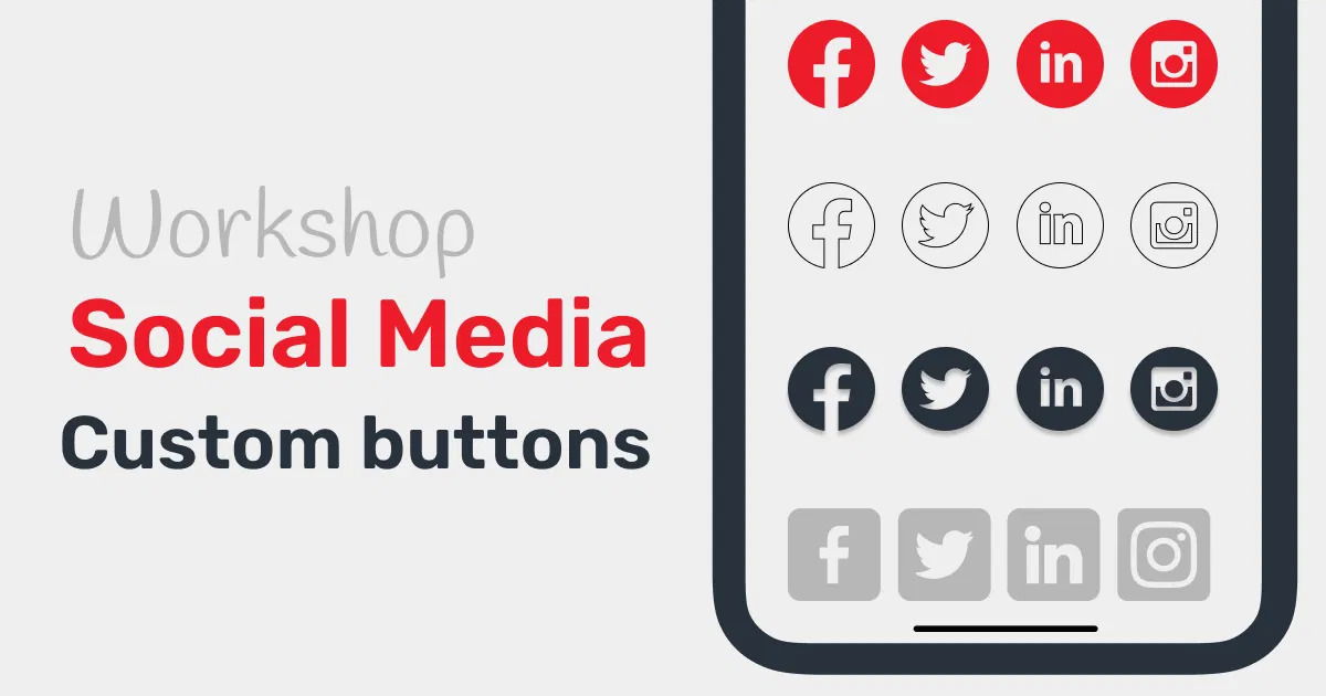 Eigene Icons für soziale Netzwerke auf meiner digitalen Visitenkarte