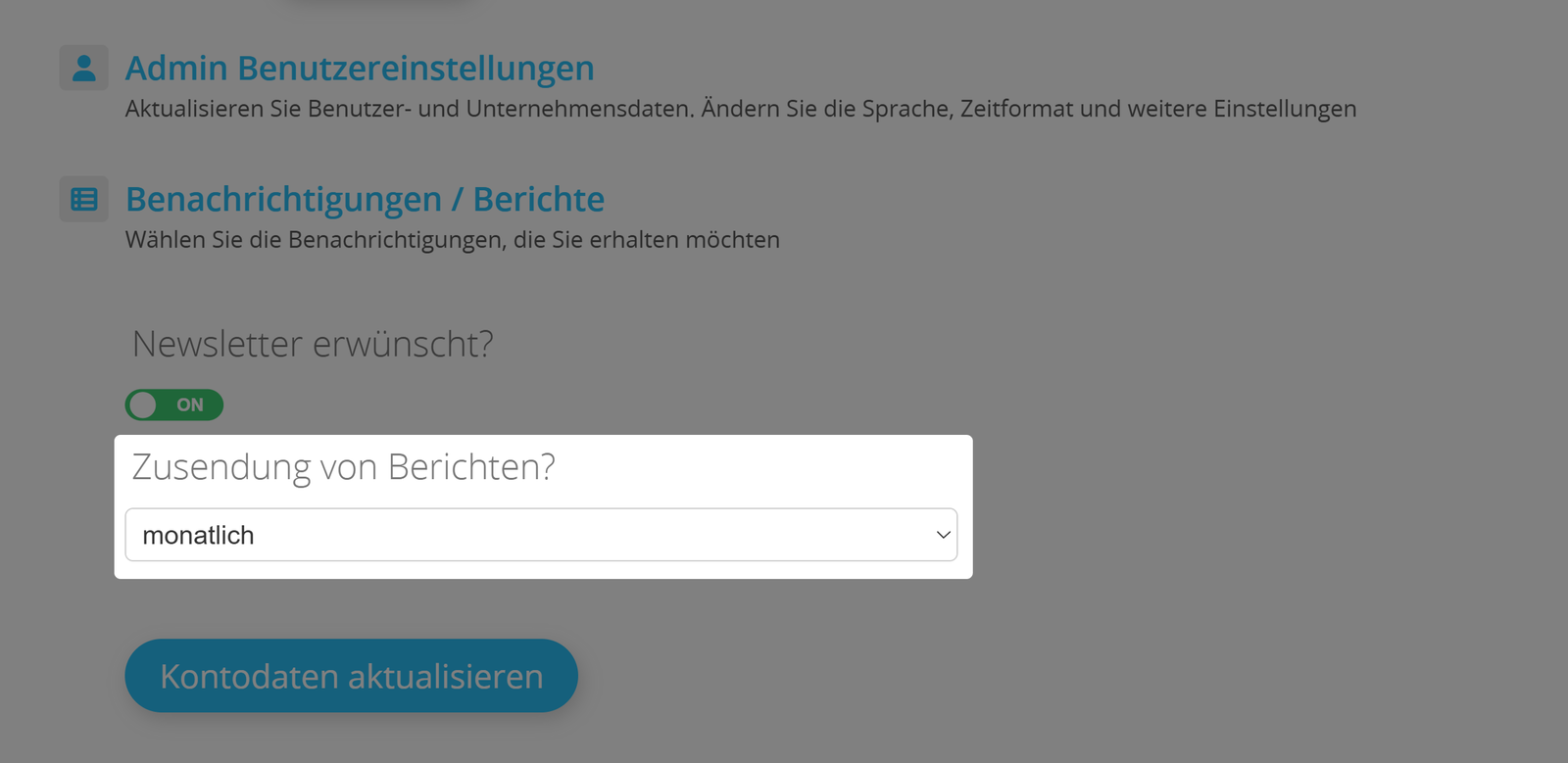 White Label-Verwaltungseinstellungen