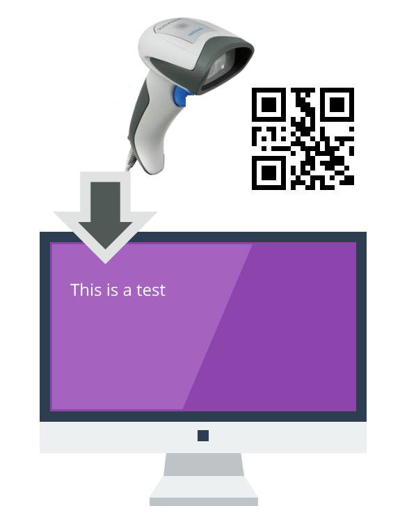 External USB QR Code Scanner