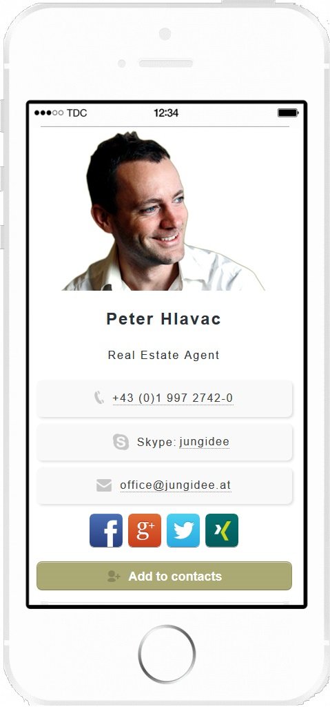 real-estate mobile business card